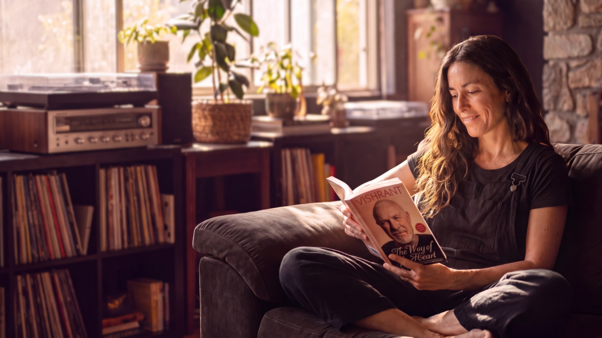 A reader with Vishrant's The Way of the Heart.